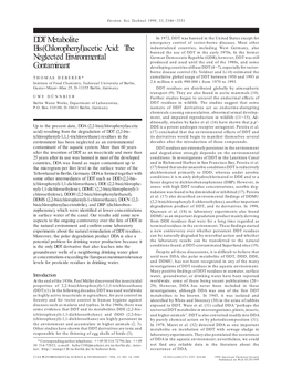 The Neglected Environmental Contaminant