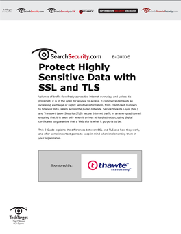 Protect Highly Sensitive Data with SSL And