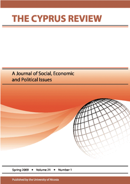 THE CYPRUS REVIEW a Journal of Social, Economic and Political Issues the Cyprus Review, a Journal of Social, Economic and Political Issues, P.O