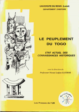 Le Peuplement Du Togo : État Actuel Des Connaissances Historiques