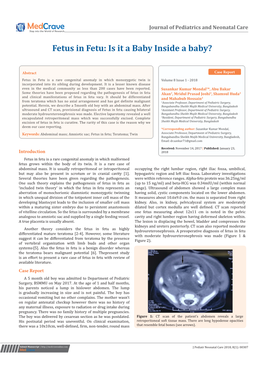 Fetus in Fetu: Is It a Baby Inside a Baby?