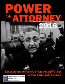 Exposing the Influence of the Plaintiffs' Bar in New York State Politics