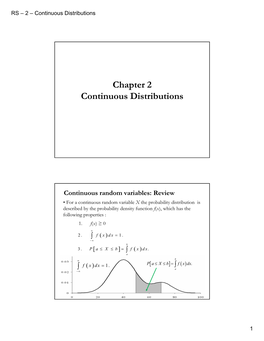 Chapter 2 Continuous Distributions