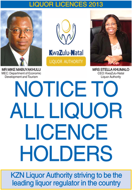 KZN Liquor Licences 2013