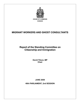 Migrant Workers and Ghost Consultants