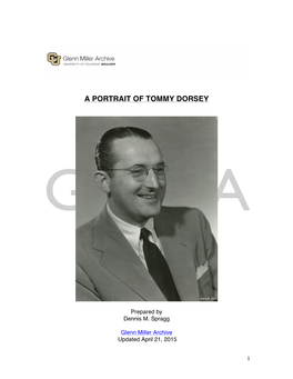 A Portrait of Tommy Dorsey