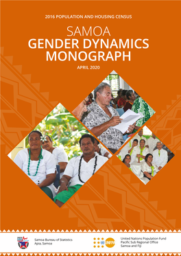 Samoa Gender Dynamics Monograph April 2020 Contents