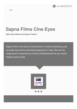 Sapna Films Cine Eyes