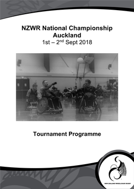 NZWR National Championship Auckland 1St – 2Nd Sept 2018