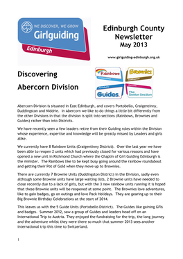 Discovering Abercorn Division Edinburgh County Newsletter