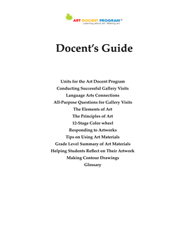 Guide for Docents