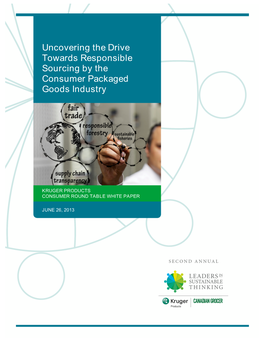 Uncovering the Drive Towards Responsible Sourcing by the Consumer Packaged Goods Industry 2