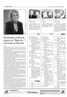 Prostitución Y Tráfico De Mujeres En “Diario De...”, Esta Noche En Telecinco