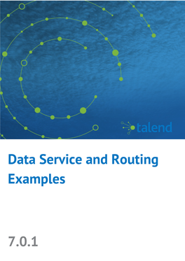 Data Service and Routing Examples