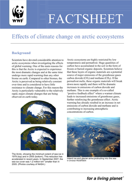 Effects of Climate Change on Arctic Ecosystems