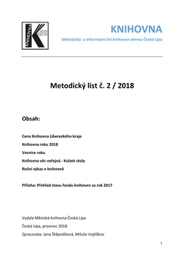 Metodický List 2018-1