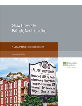 Shaw University Raleigh, North Carolina