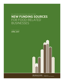 New Funding Sources for Food-Related Businesses