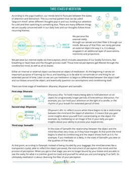 Three Stages of Meditation