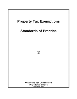 Standard 2, Property Tax Exemptions