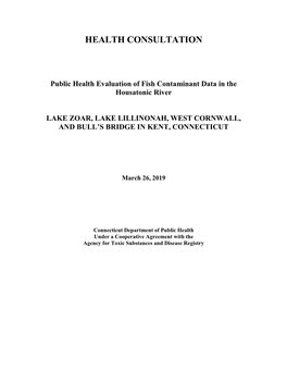 Housatonic River Health Consultation (2019)