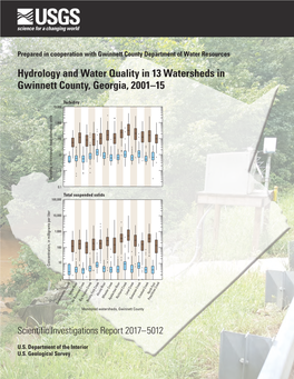 Hydrology and Water Quality in 13 Watersheds in Gwinnett County, Georgia, 2001–15