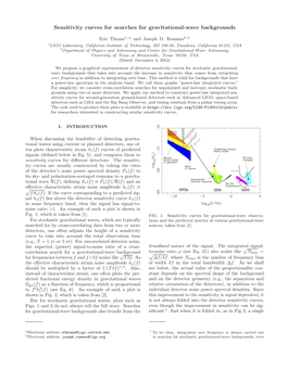 Sensitivity Curves for Searches for Gravitational-Wave Backgrounds