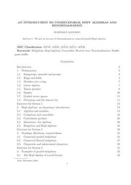 An Introduction to Combinatorial Hopf Algebras and Renormalisation