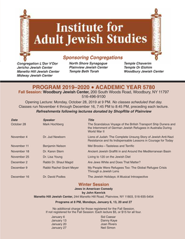 Program 2019–2020 Academic