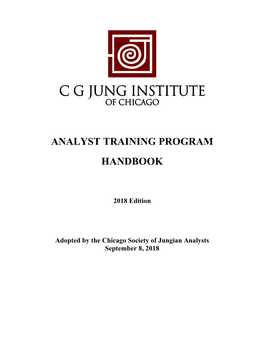 Analyst Training Program Handbook Table of Contents