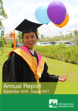 Annual Report September 2016 - August 2017 Table of Contents