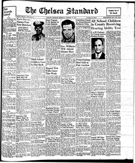 CHELSEA, MICHIGAN, THURSDAY, OCTOBER 16, 1952 12 Pages This Week SUBSCRIPTION $2.50 PER YEAR 0Iipla,.; Apple, E .Ra H a Ln Ln ^ R, Albert Pieleraeieri Sit) Aim1 J