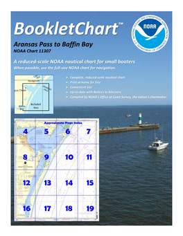 Bookletchart™ Aransas Pass to Baffin Bay NOAA Chart 11307 a Reduced-Scale NOAA Nautical Chart for Small Boaters