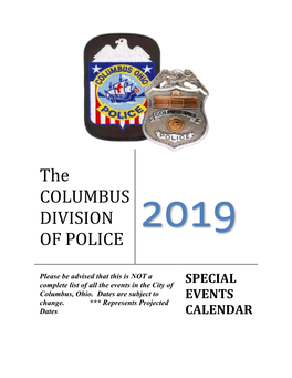 The COLUMBUS DIVISION of POLICE