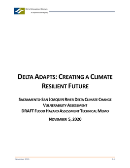 Delta Adapts Draft Flood Hazard Assessment Technical Memo
