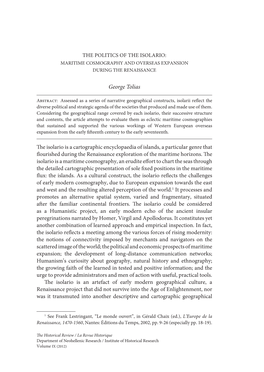 View / La Revue Historique Department of Neohellenic Research / Institute of Historical Research Volume IX (2012) 28 George Tolias Medium