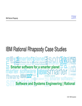 IBM Rational Rhapsody Case Studies