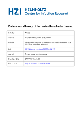 Table S1: Taxonomic Survey of the Aerobic Anoxygenic Photosynthetic Bacteria Genus and Species