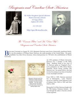 Benjamin and Caroline Scott Harrison (Pdf)