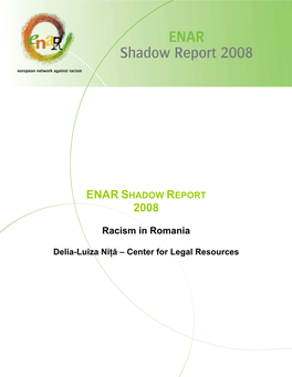 ENAR Shadow Report Romania 2008