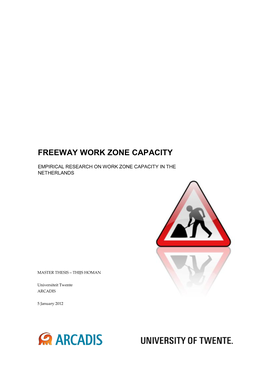 Freeway Work Zone Capacity