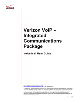Verizon Voip – Integrated Communications Package