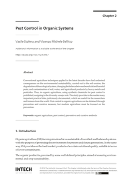 Pest Control in Organic Systems