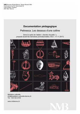 Documentation Pédagogique Petinesca. Les Dessous D'une Colline