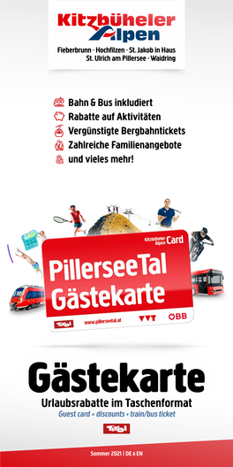Gästekarte Urlaubsrabatte Im Taschenformat Guest Card = Discounts + Train/Bus Ticket
