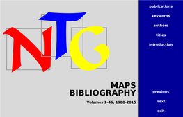 MAPS BIBLIOGRAPHY Previous