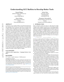 Understanding GCC Builtins to Develop Better Tools