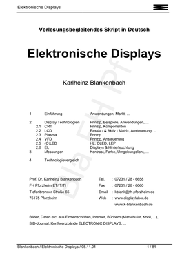 Elektronische Displays