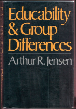 Educability and Group Differences