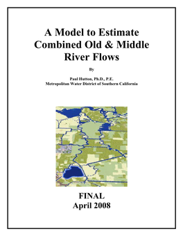 A Model to Estimate Combined Old & Middle River Flows